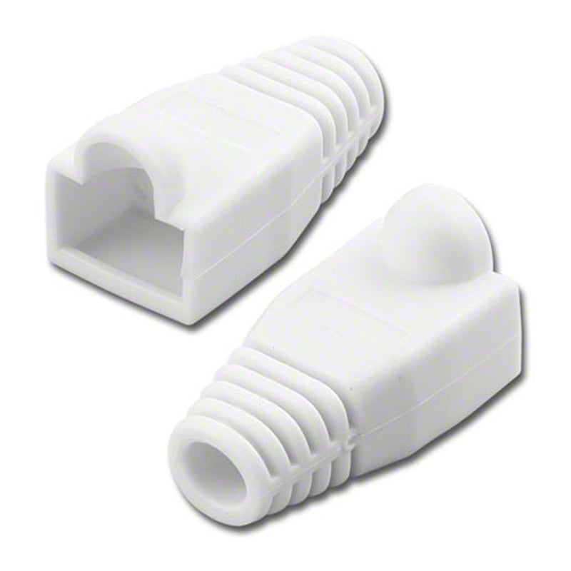 Pan Pacific 32-1900WH-6 CAT6 RJ45 Strain Relief Boot for Plug - White
