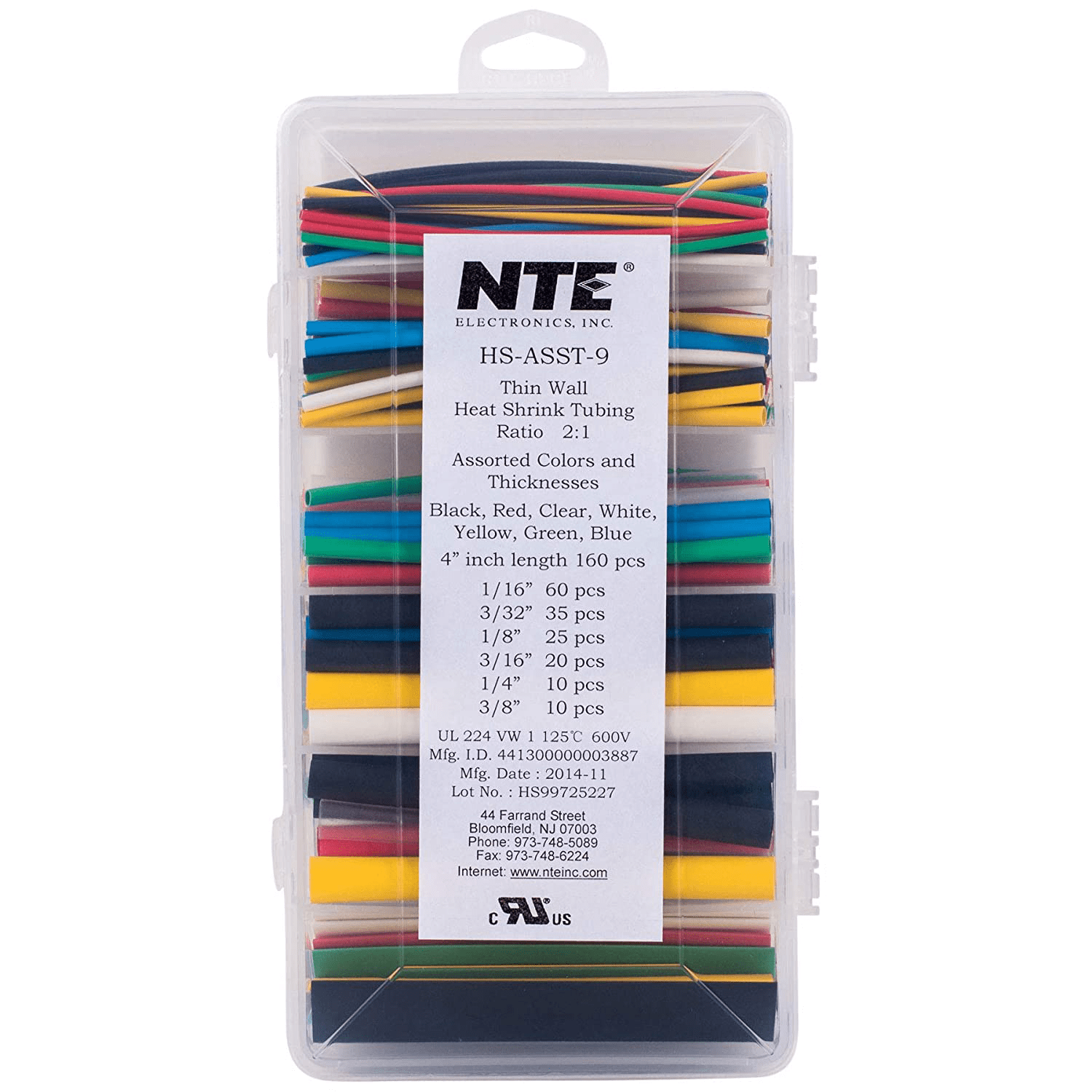 thumbnail image 2 of DUNBAR 145-Piece Black Heat Shrink Tubing Kit - 6 Inch Long - Assorted Sizes 2 of 3