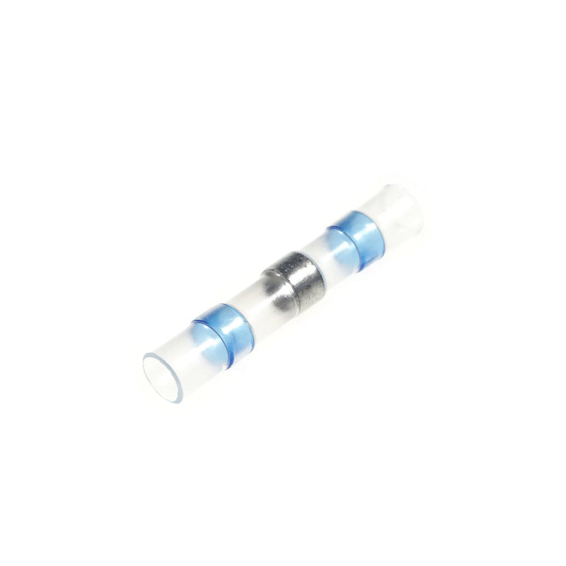 NTE Electronics 76-HISBC16 16~14 AWG Waterproof Internal Fluxed Solder Ring Heat Shrink Insulated Butt Connector