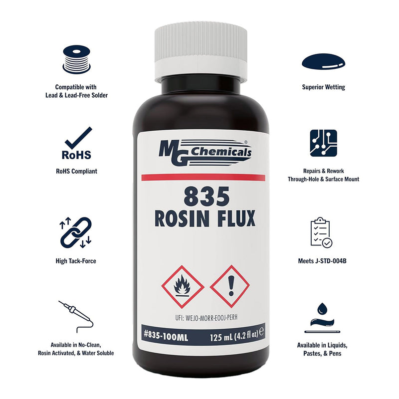 MG Chemicals 835-100ML Rosin Flux - 125mL