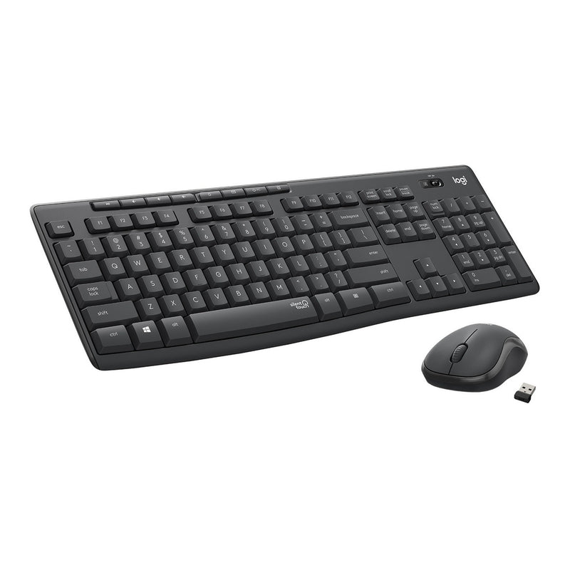 Logitech 920-009782 MK295 Silent Wireless Keyboard & Mouse Combo - Black