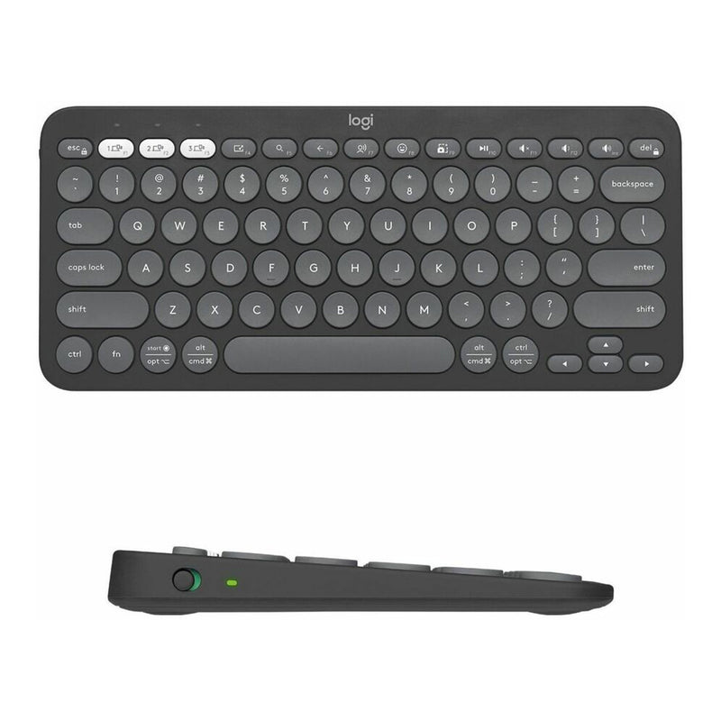 Logitech 920-011775 Pebble Keys 2 K380s Multi-device Bluetooth Wireless Keyboard - Graphite