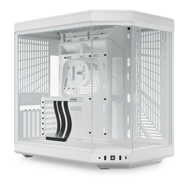 HYTE HYTE CS-HYTE-Y70-WW Y70 Modern Aesthetic Dual Chamber Mid-Tower ATX Computer Gaming Case with PCIE 4.0 Riser Cable Included - Snow White Default Title

