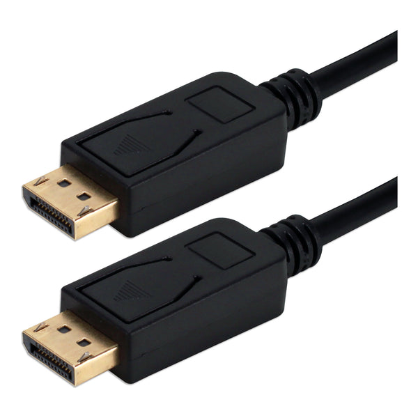 QVS QVS DP16-06 6ft DisplayPort 2.0 UltraHD 16K Black Cable with Latches Default Title
