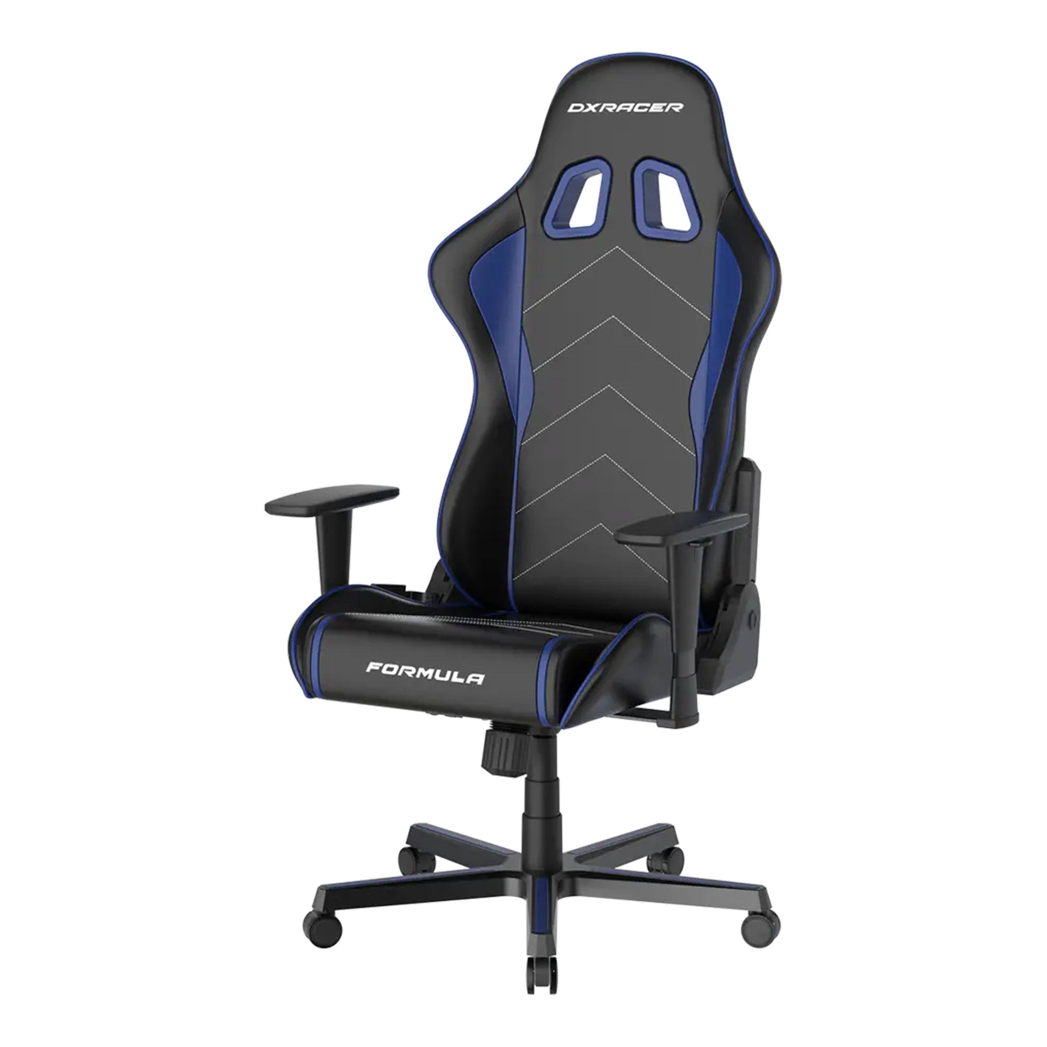 DXRacer Formula Series Black Indigo Leatherette Ergonomic XL Gaming Ch