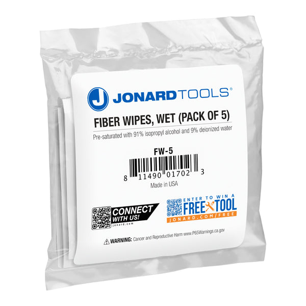 Jonard Tools Jonard Tools FW-5 Fiber Wet Wipes - 5-Pack Default Title
