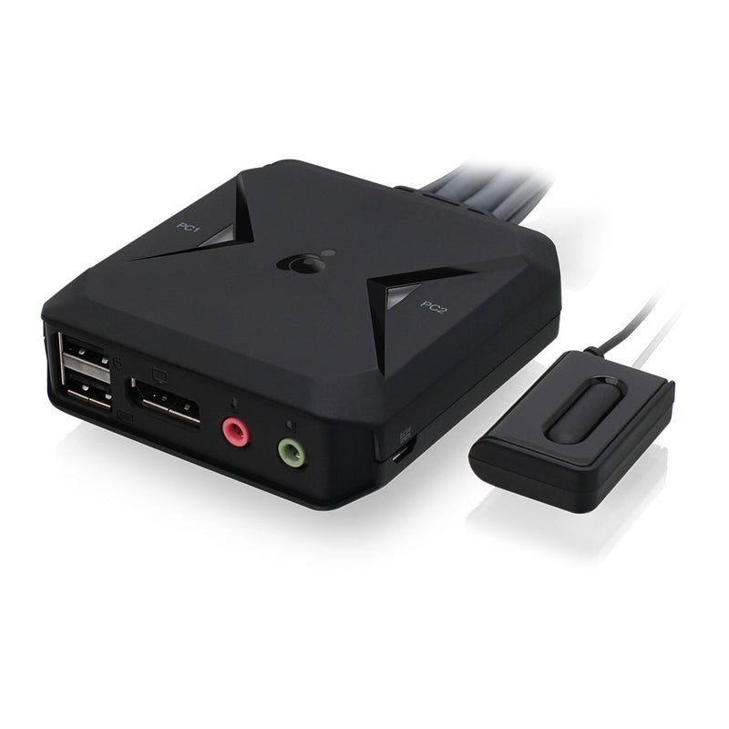 IOGEAR GCS52DP 2-Port 4K USB DisplayPort Cable KVM Switch