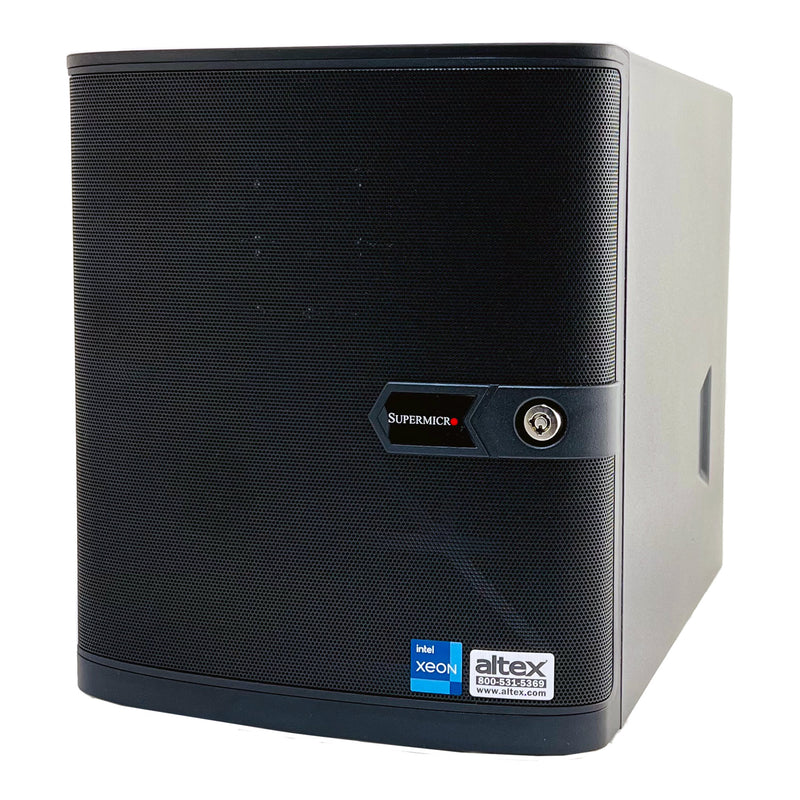 Altex AES-E2378G Server Series Compact Mini-Tower System with Intel Xeon 2.8GHz Processor and 32GB DDR4 ECC Memory