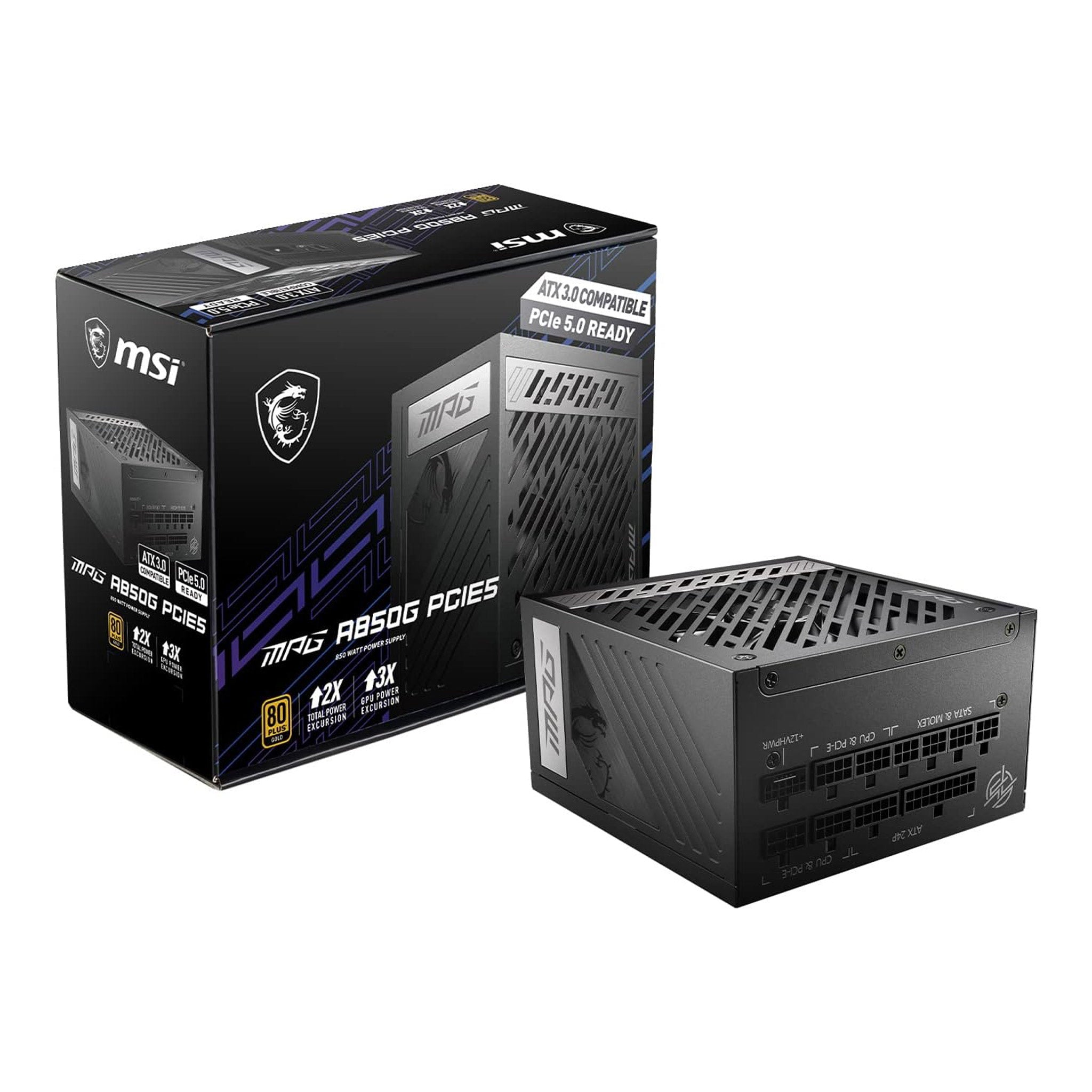 MSI Introduces White A850GL ATX 3.0 Power Supply: 850W Gold