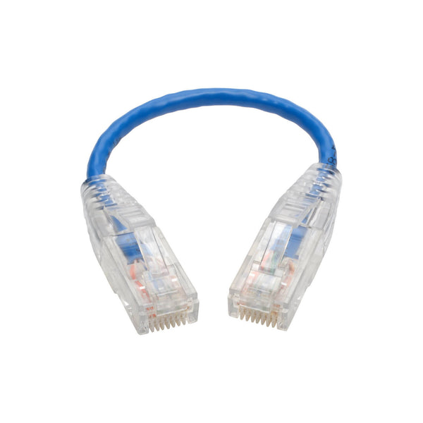 Tripp Lite Tripp Lite N201-S6N-BL 6in Male to Male Cat6 Gigabit Snagless Slim UTP Ethernet Cable - Blue Default Title
