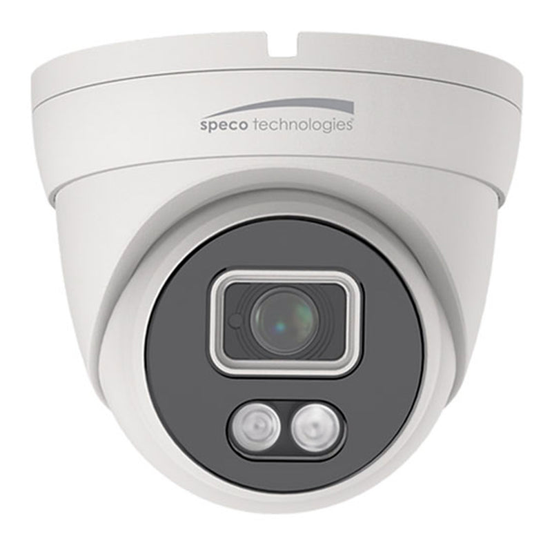 Speco Technologies O8SLT1 8MP White Light Intensifier Camera - Analytics - Audio -Digital Deterrent - 2.8mm