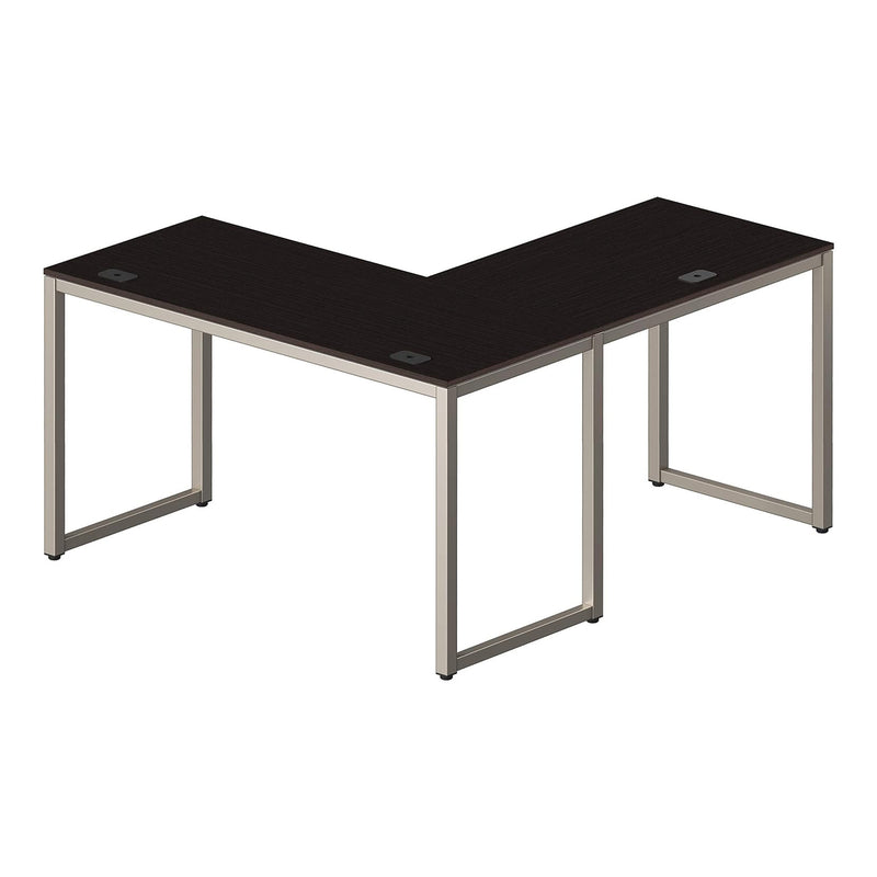 Altex Preferred MFG 55" x 60" L-Shaped Corner Desk for Home or Office - Dark Brown