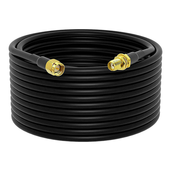Altex Preferred MFG Altex Preferred MFG 15-Meter RG58 SMA Female to SMA Male Low-Loss Coaxial Extension Cable Default Title
