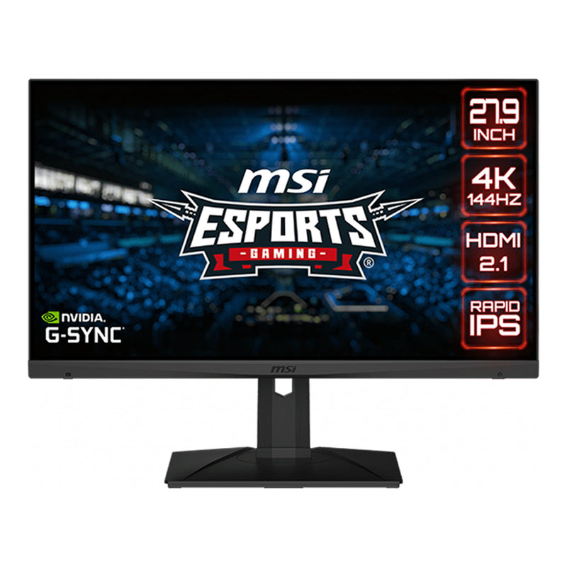 MSI OPTIXMAG281URF 27" 4K 144Hz Flat Screen Gaming LCD Monitor - Metallic Black