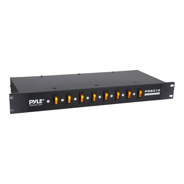 Pyle Audio Pyle-Pro PDBC10 8-Outlet Rack Mount Power Supply Center with Each Outlet Switch Default Title
