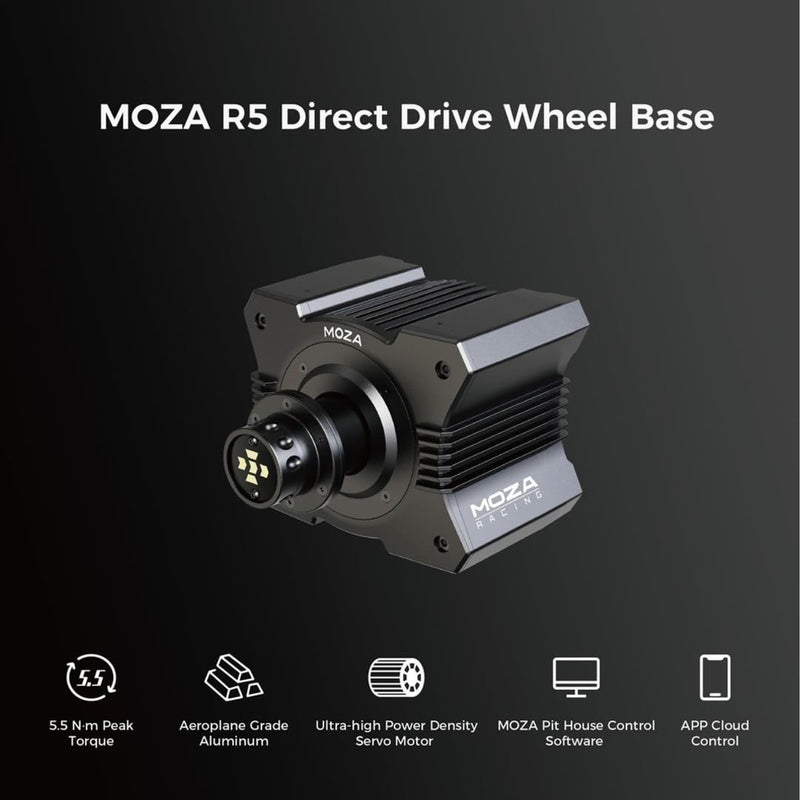Moza R5 Direct Drive Sim Racing Bundle