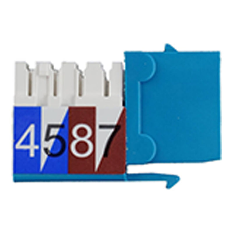 Simply45 S45-3590BL Cat5e Unshielded 90 Degree Keystone Jack – Blue