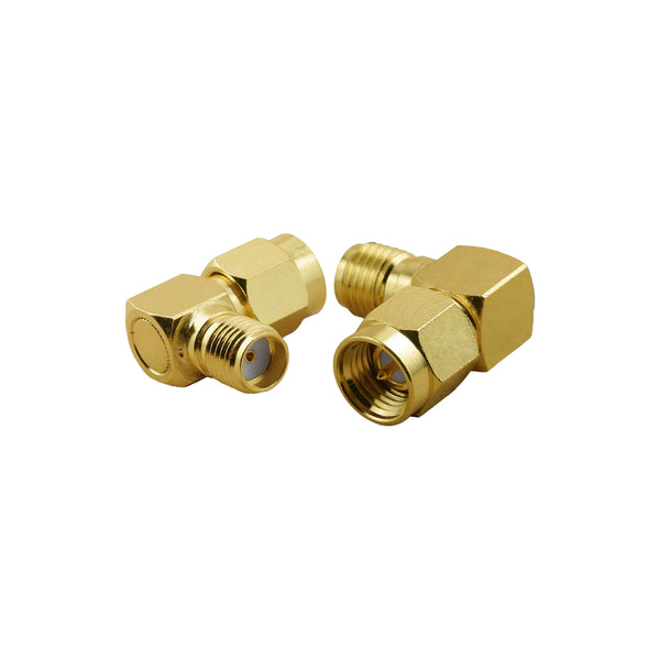 Pan Pacific Pan Pacific SMA-2599 SMA Male-Female Right Angle Coaxial Adapter Default Title
