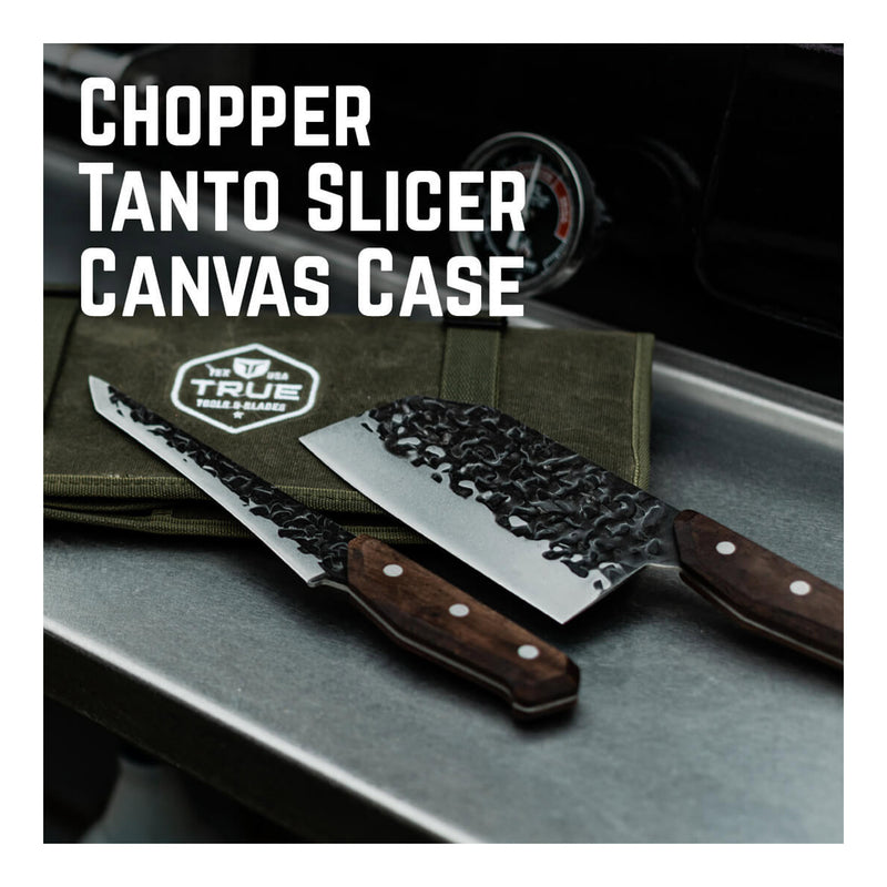 TRUE TRU-BND-0004 PrimalForge 3-Piece Outdoor Cutlery Knife Kit