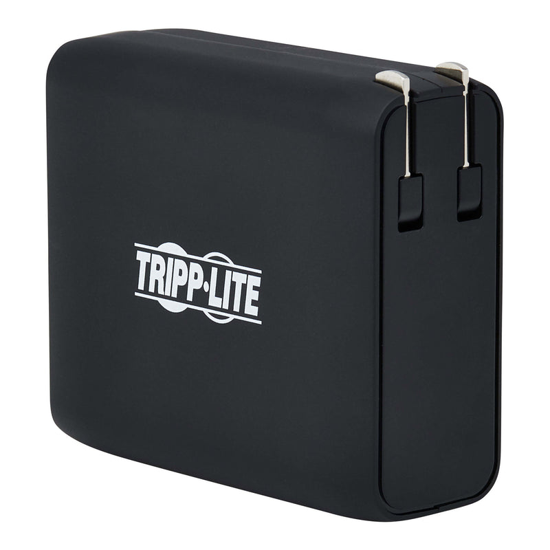 Tripp Lite UPBW-05K0-1A1C 2-Port 5000mAh Portable Mobile Power Bank and USB Battery Wall Charger Combo - Black