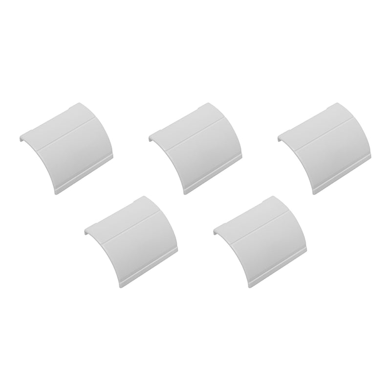 D-Line US/FLCO22QSW-5PK 5-Pack 1/4 Round Cable Inlet/Outlet Cable Raceway Accessory - White