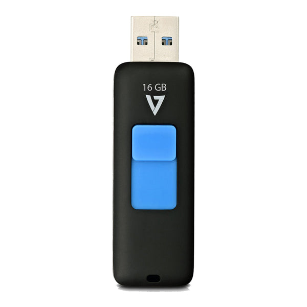V7 V7 VF316GAR-3N 16GB USB 3.0 Flash Drive with Slide-In Connector Default Title
