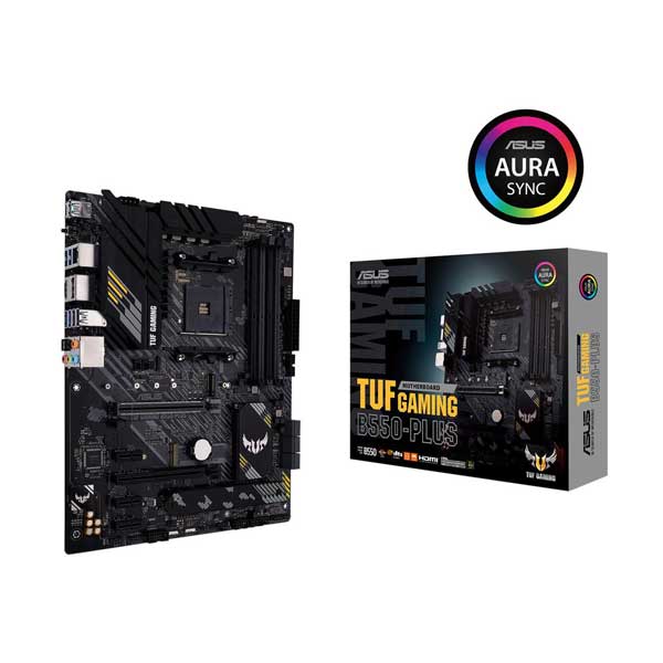 ASUS TUF GAMING B550-PLUS AMD Ryzen AM4 ATX Gaming Motherboard with Au