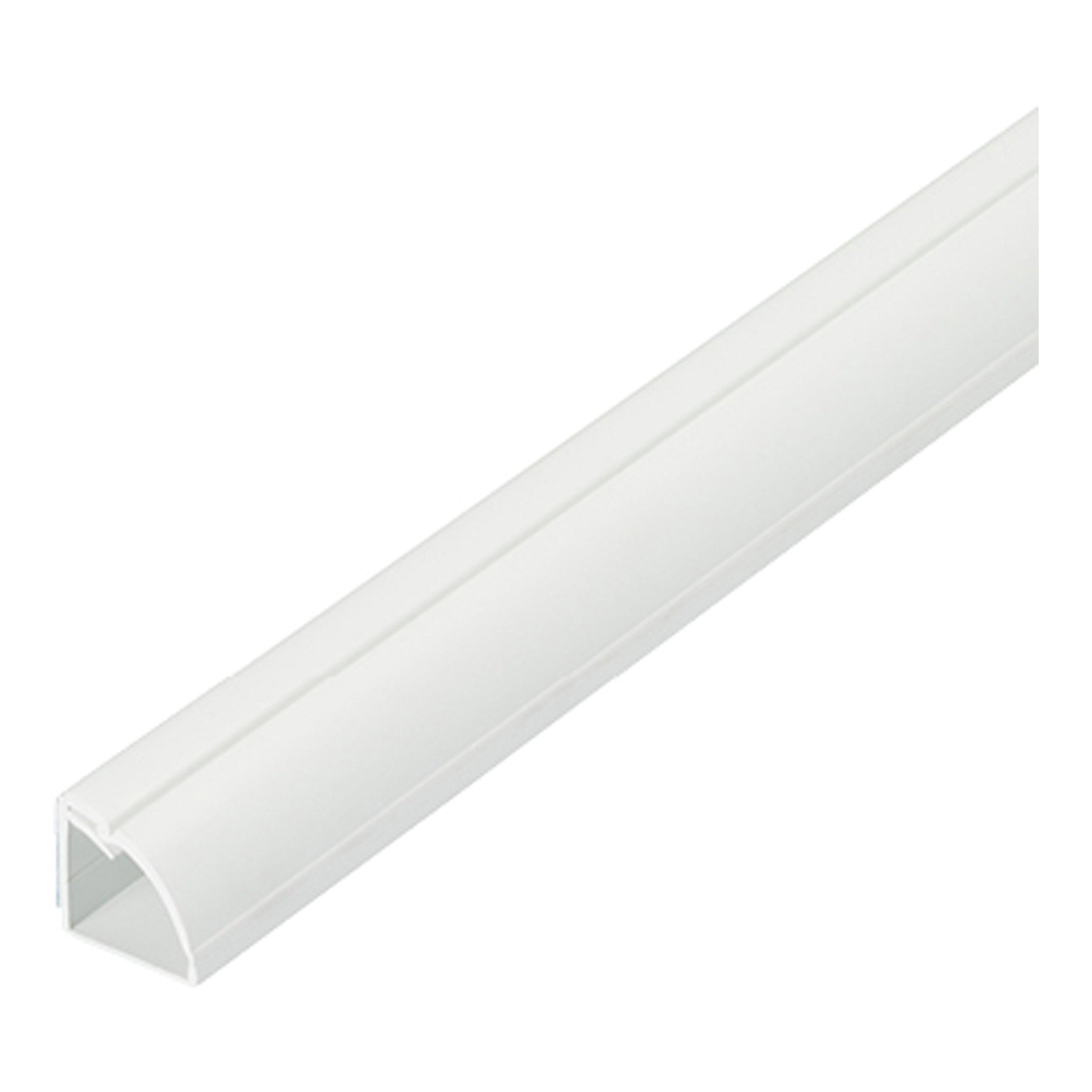 D-Line US/D222QSW 6ft Self-Adhesive Quarter Round Cable Raceway - Whit