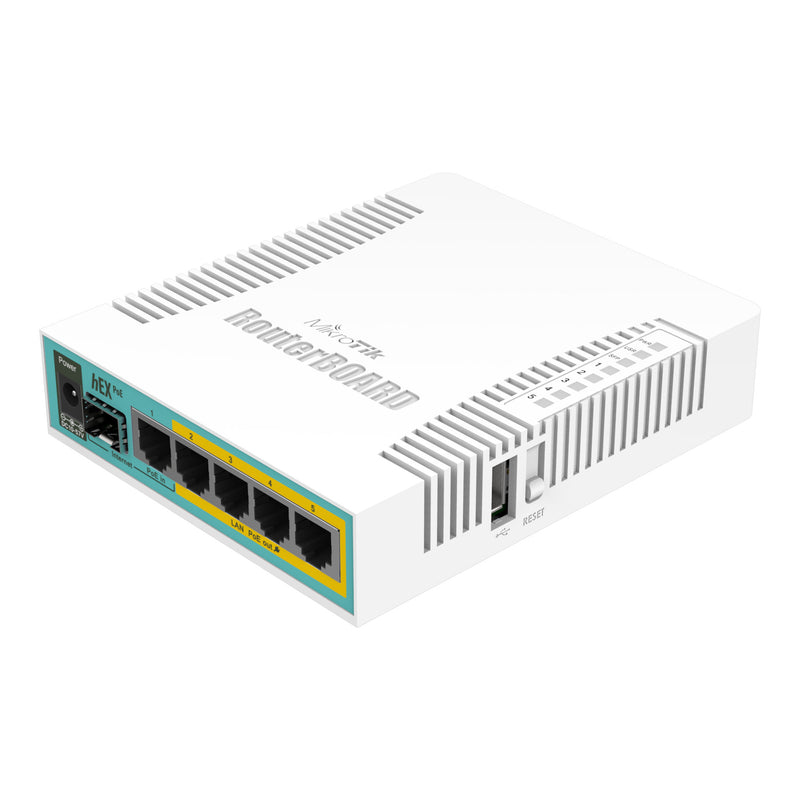 MikroTik hEX PoE 5-Port Gigabit Ethernet Router with 4 PoE Ports