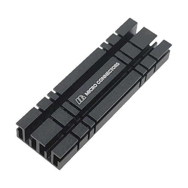 Micro Connectors M.2 NVMe SSD 10mm Standard Size Heat Sink - Black (NG