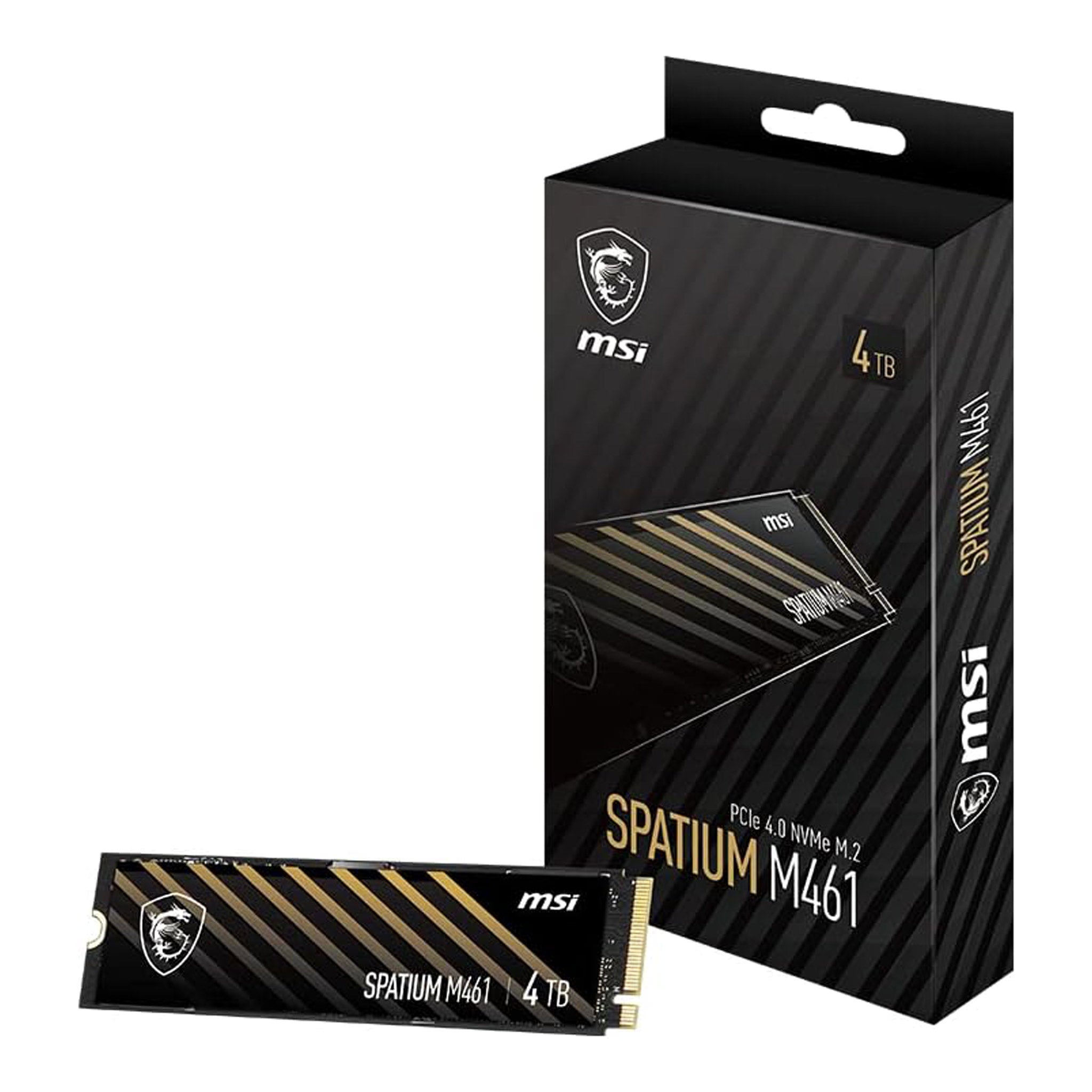 MSI SM461N4TB 4TB SPATIUM M461 PCIe 4.0 NVMe M.2 Solid State Drive
