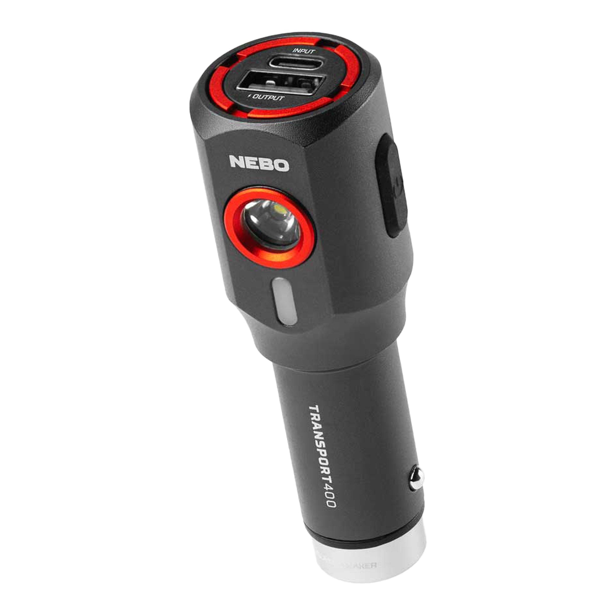 NEBO NEB-POC-1006 Transport 400 2-IN-1 Car Charger & Flashlight