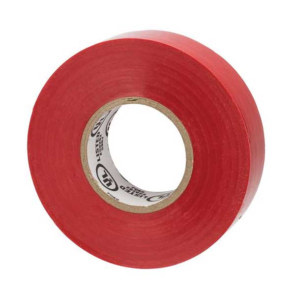 NSi Industries WW-732 WarriorWrap 3/4" Premium Electrical Tape, Red, 6
