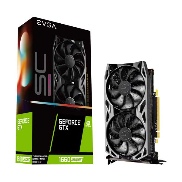 EVGA EVGA 06G-P4-1068-KR GeForce GTX 1660 SUPER SC ULTRA GAMING with 6GB GDDR6 and Dual Cooling Fans Default Title
