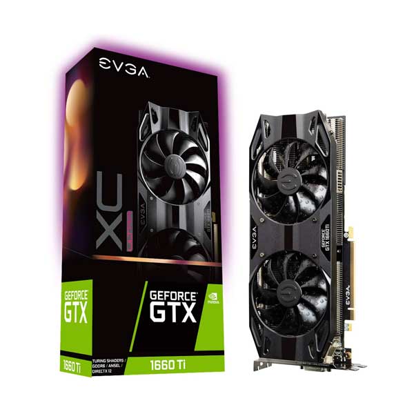 EVGA EVGA 06G-P4-1267-KR NVIDIA GeForce GTX 1660 Ti XC Ultra Gaming with 6GB GDDR6 and Dual HDB Fans Default Title
