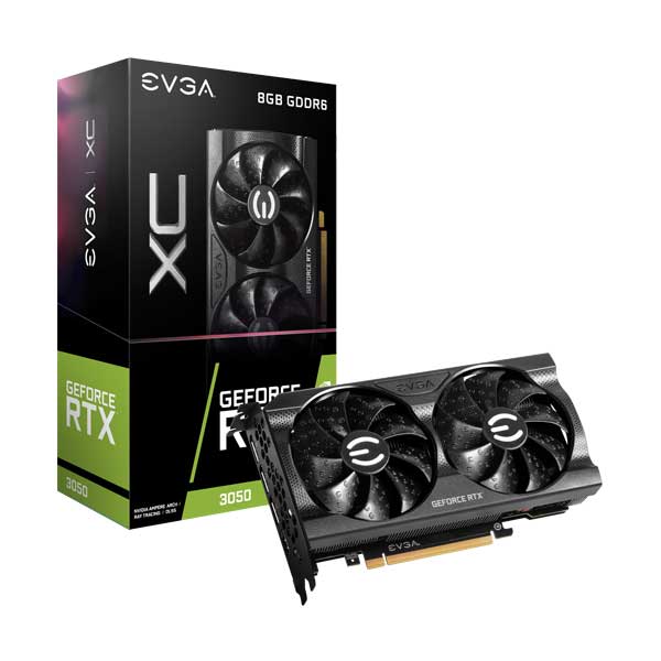 EVGA EVGA 08G-P5-3553-KR 8GB GDDR6 NVIDIA GeForce RTX 3050 XC Gaming Graphics Card with Dual-Fan Cooling Default Title
