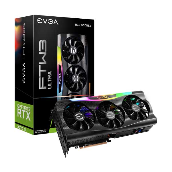 EVGA EVGA 08G-P5-3797-KL NVIDIA GeForce RTX 3070 Ti FTW3 Ultra Gaming Graphics Card with 8GB GDDR6X and iCX3 Cooling Default Title
