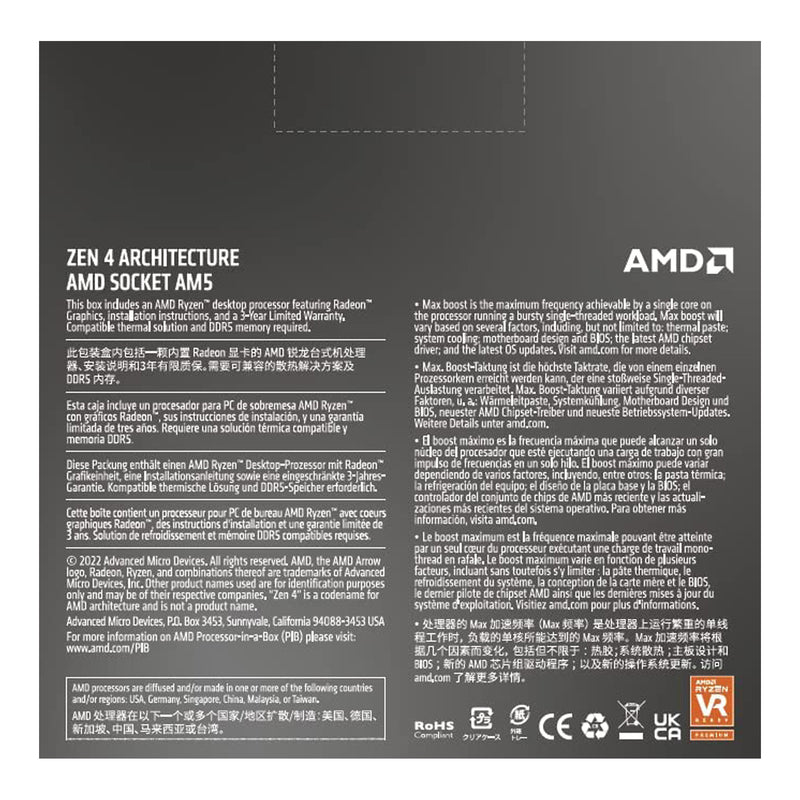 AMD 100-100000514WOF Ryzen 9 7950X AM5 4.5GHz 16-Core 32-Thread 80MB Cache Desktop Processor