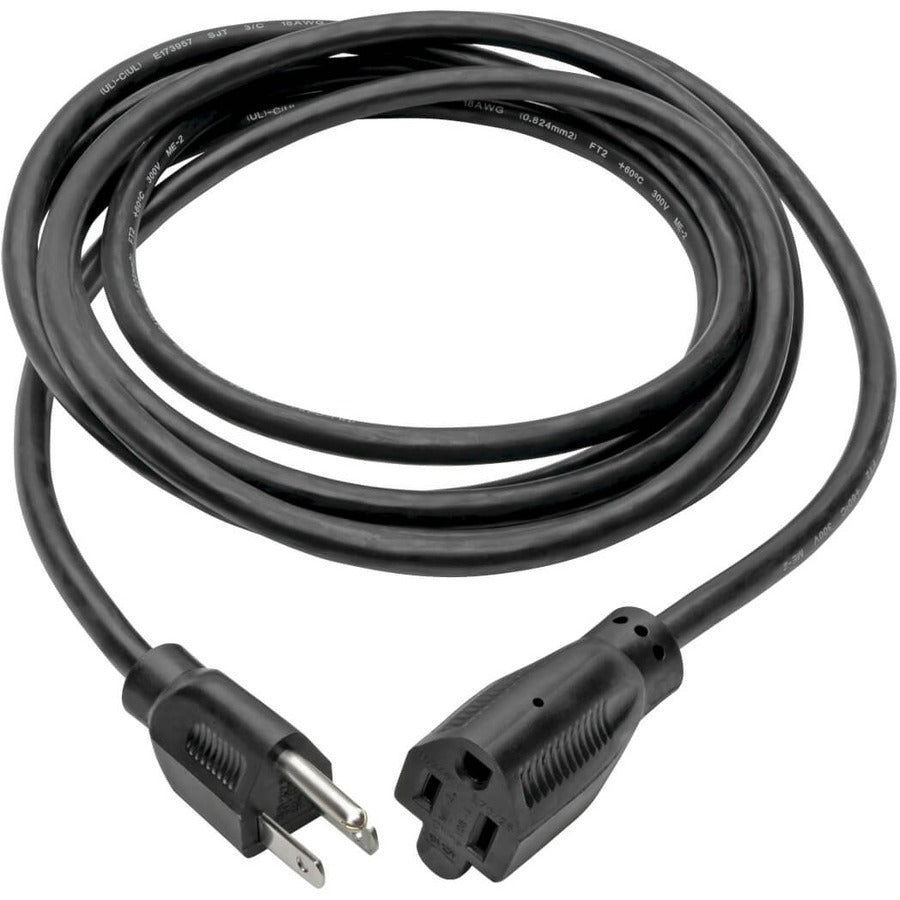 15 ft Extension Cord, 5 15P to 5 15R, Heavy Duty
