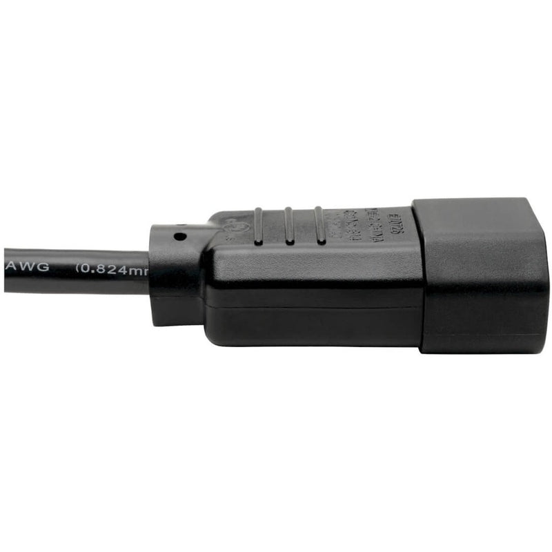 Tripp Lite P004-001 1ft Black 18AWG 10A 250V C13 to C14 PDU Power Cord