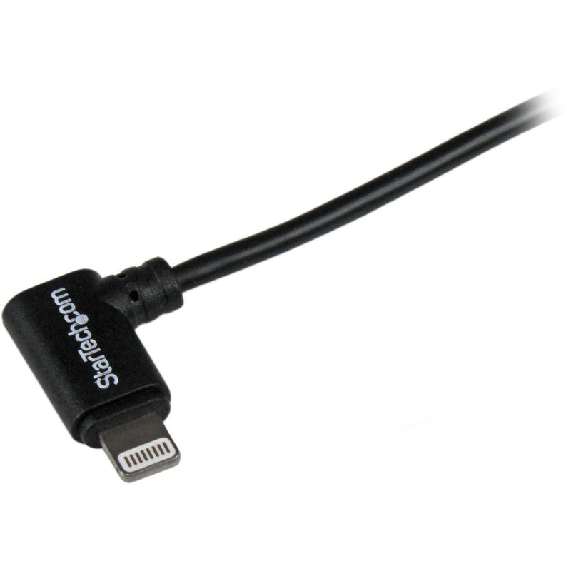 StarTech USBLT2MBR 2m (6ft) Angled Lightning Connector to USB 2.0 - Black