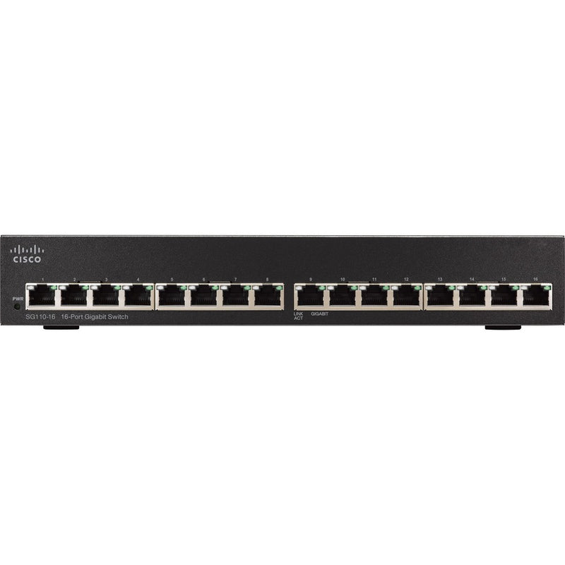 Cisco SG110-16-NA 16-Port Gigabit Rack-Mountable Unmanaged Switch