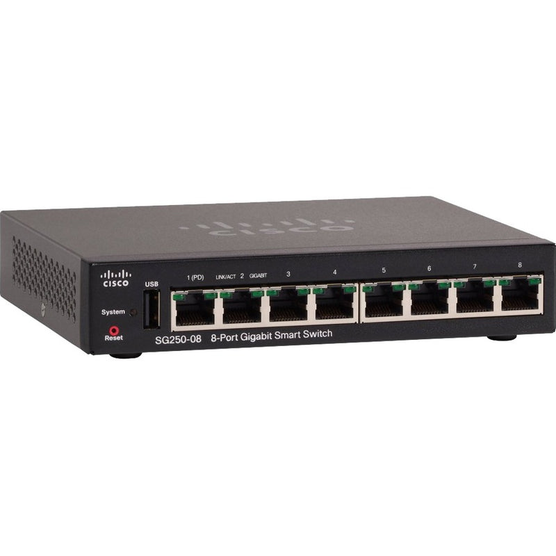 Cisco SG250-08-K9-NA SG250-08 8-Port Gigabit Switch