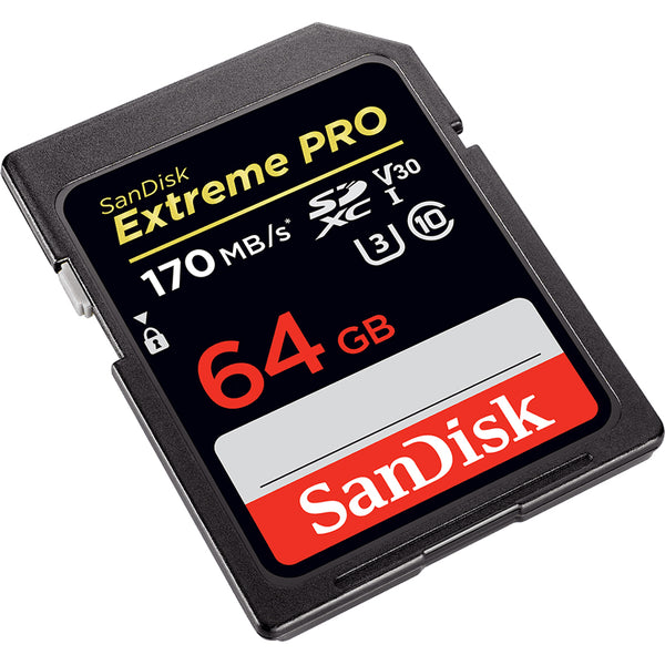 SanDisk SanDisk SDSDXXY-064G-ANCIN 64GB Extreme PRO V30 UHS-I SDXC Memory Card Default Title
