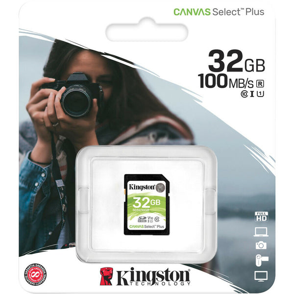 Kingston Kingston SDS2/32GB 32GB Canvas Select Plus Class 10 UHS-I SD Memory Card Default Title
