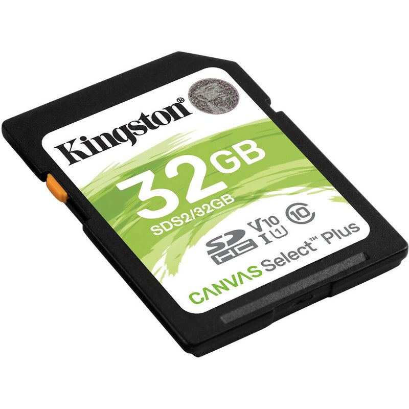 Kingston SDS2/32GB 32GB Canvas Select Plus Class 10 UHS-I SD Memory Card