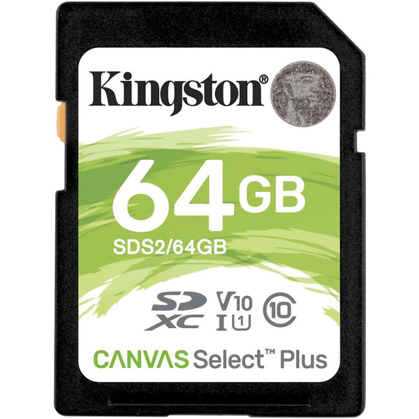 Kingston Kingston SDS2/64GB 64GB Class 10 Canvas Select Plus SD Memory Card Default Title
