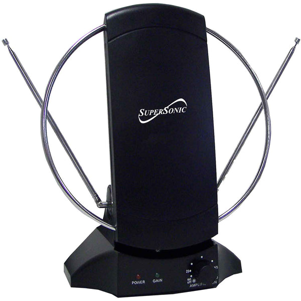 SuperSonic SuperSonic SC605 HDTV Digital Amplified Indoor Antenna (up to 40 Mile Range, 20-30dB, 47-860 MHz) Default Title
