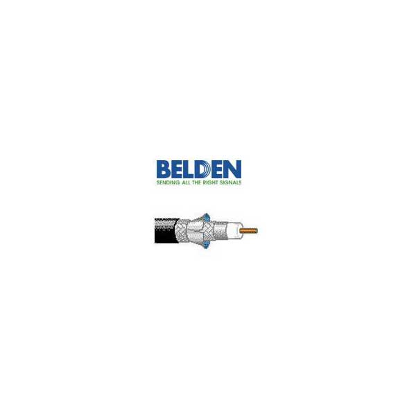 Belden RG6/U Quad Shielded Coaxial Cable - Black