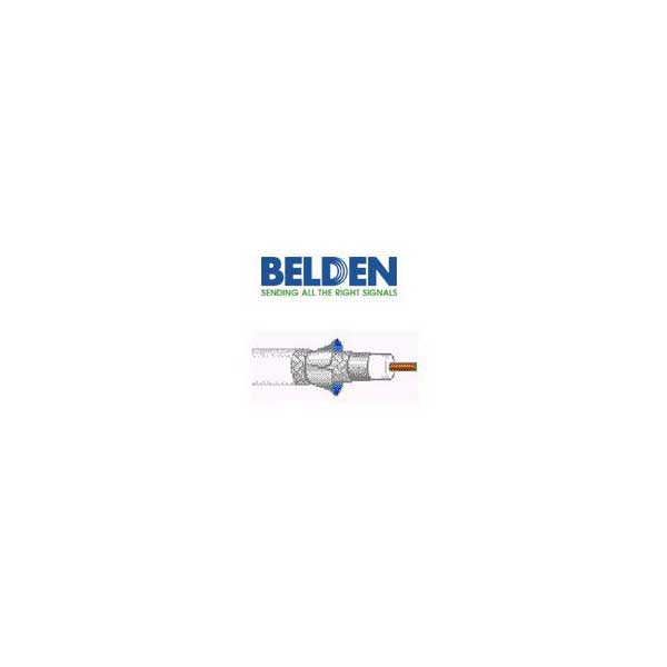 Belden RG6/U Quad Shielded Coaxial Cable - White